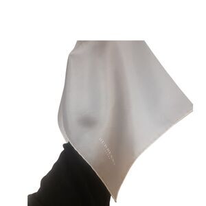 Burberry Silver Silk Scarf/Pocktsquare
